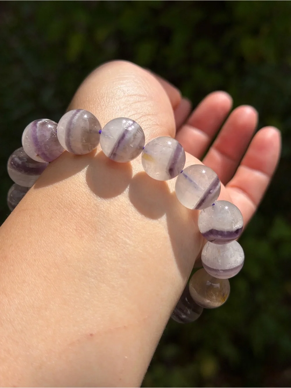 13mm unique banded dream amethyst bracelet 1730